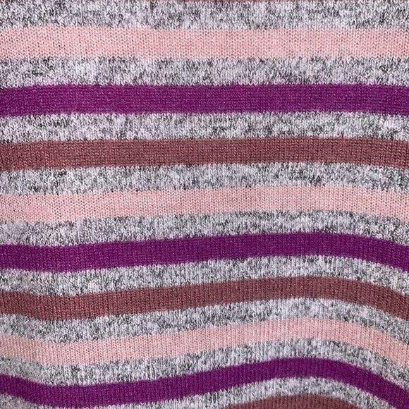 Torrid Womens Pullover Sweater Striped Super Soft Plush Comfy Pink 1X 14 16 - Picture 12 of 16